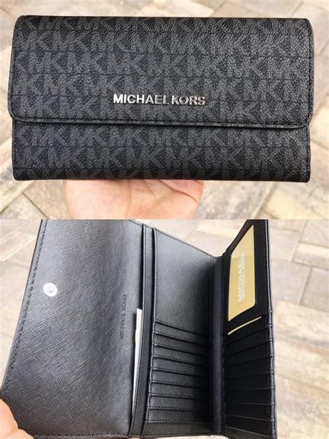 men michael kors black wallet|Michael Kors Wallet with strap.